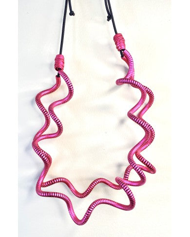 Monica Krexa Necklace - MK-GENEVA FUCHSIA