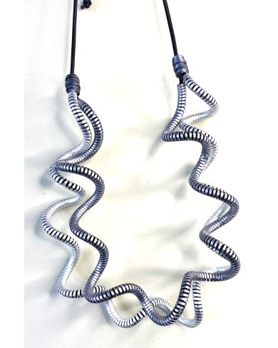 Monica Krexa Necklace - MK-GENEVA PEWTER