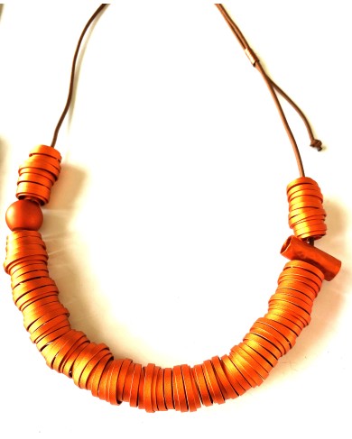 Monica Krexa Necklace - MK-LONDON ORANGE