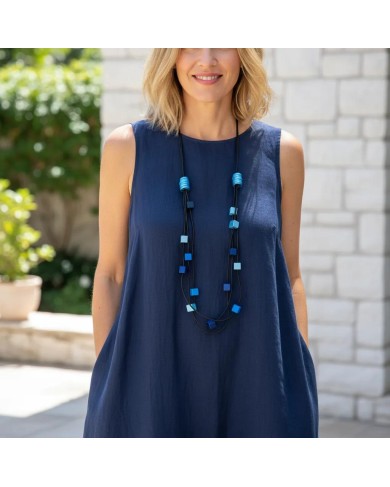 Monica Krexa Necklace - MK-PARIS BLUE