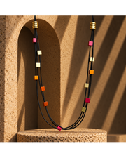 Monica Krexa Necklace - MK-PARIS RED/ORANGE/GOLD
