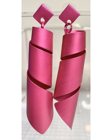 Monica Krexa Earrings - MKE-EARRINGS PISA LG - FUCHSIA