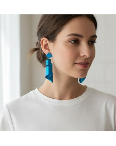 Monica Krexa Earrings - MKE-EARRINGS PISA LG - TURQUOISE