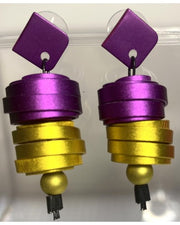 Monica Krexa Earrings - MKE-EARRINGS MONTREAL PURPLE