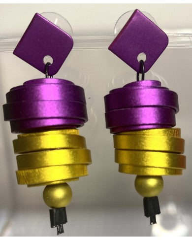 Monica Krexa Earrings - MKE-EARRINGS MONTREAL PURPLE