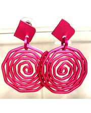 Monica Krexa Earrings - MKE-EARRINGS KNOSSOS FUCHSIA