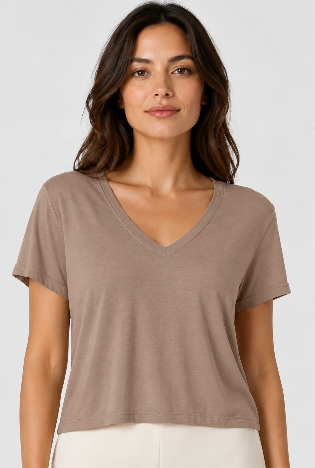 Prairie Cotton by CMC Prairie Lux Relaxed V-Neck Top - LX165