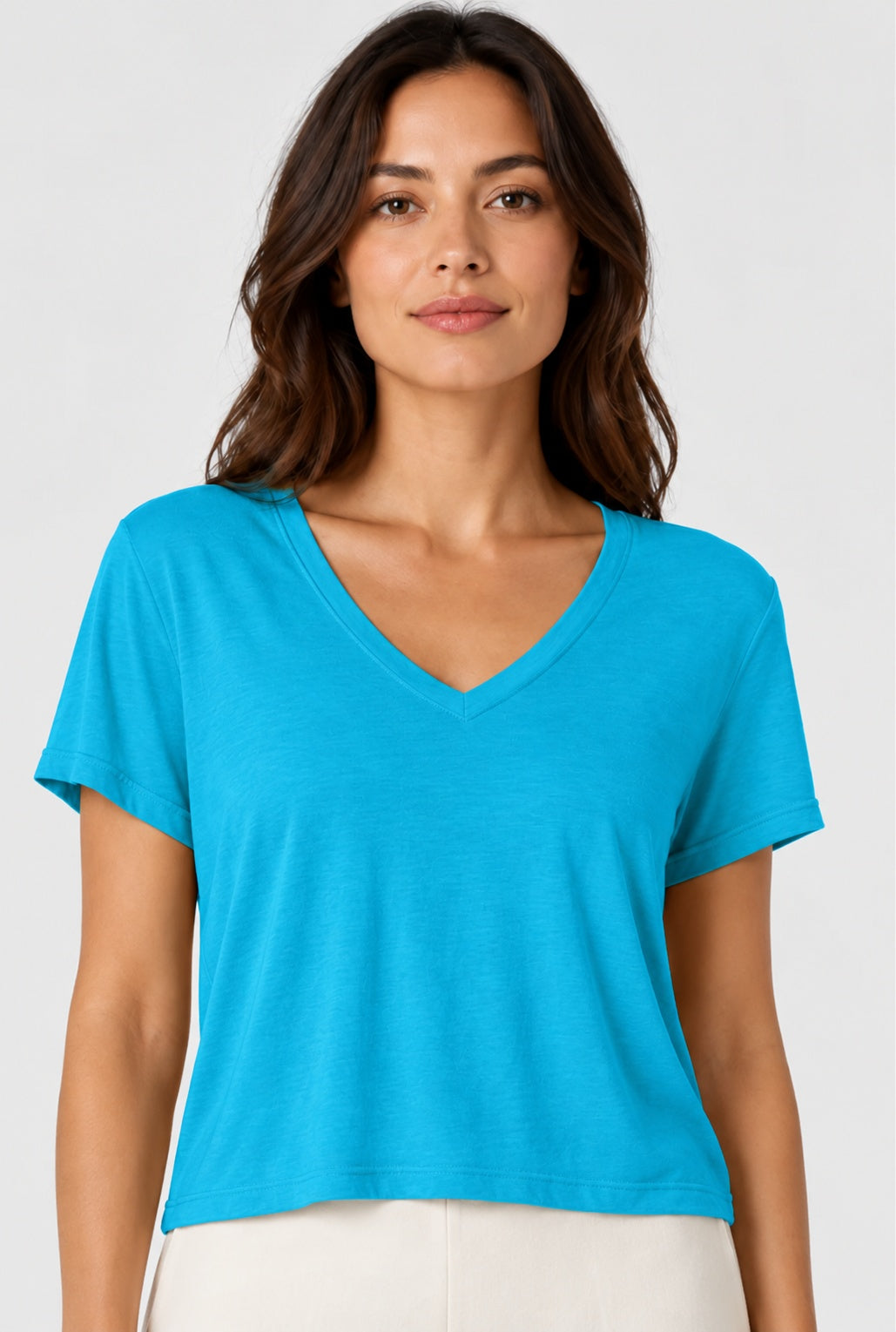 Prairie Cotton by CMC Prairie Lux Relaxed V-Neck Top - LX165