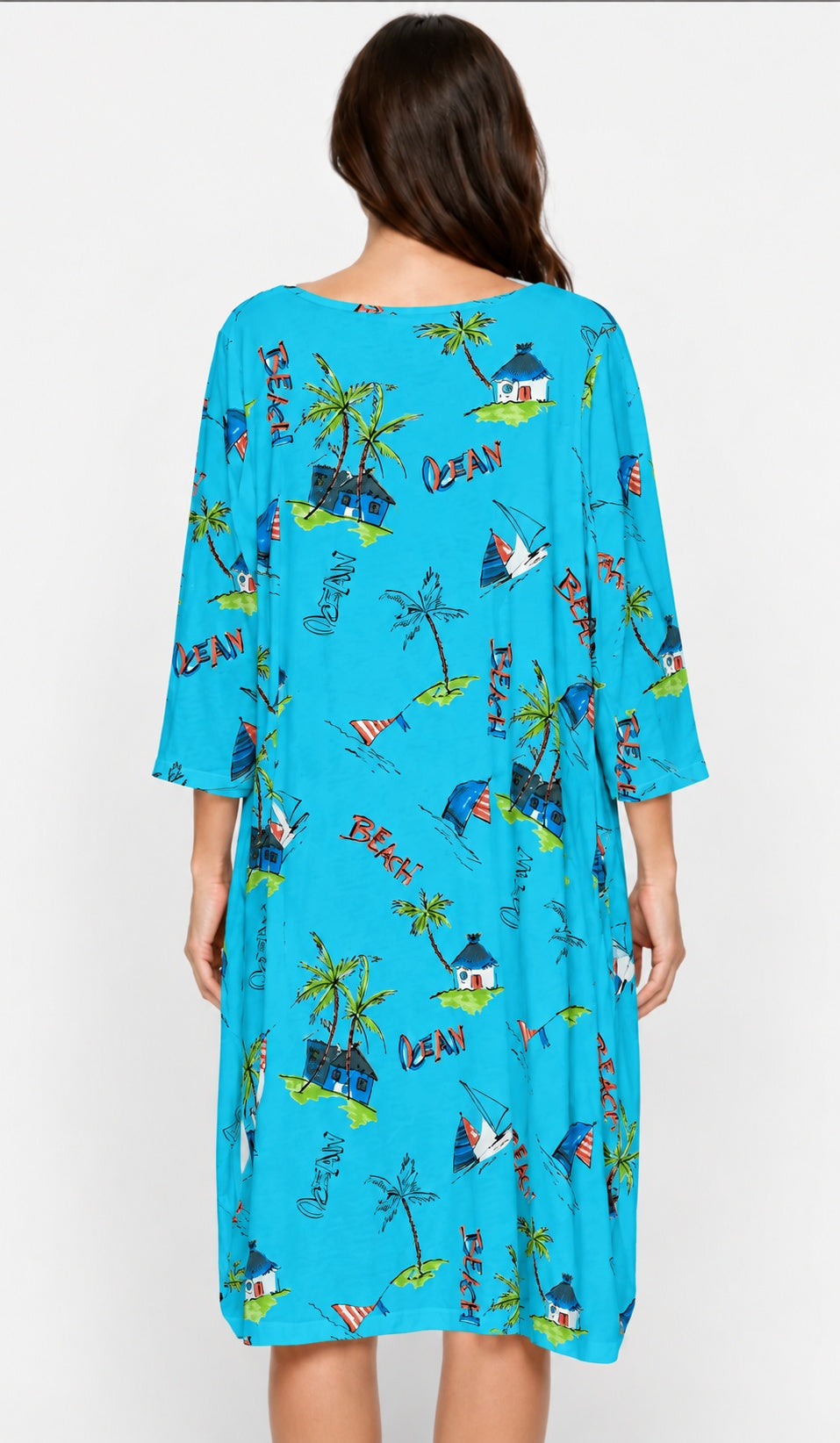 Prairie Cotton by CMC Printed Tulip Dress - OC956/P - JERSEY OCEAN CARIBE