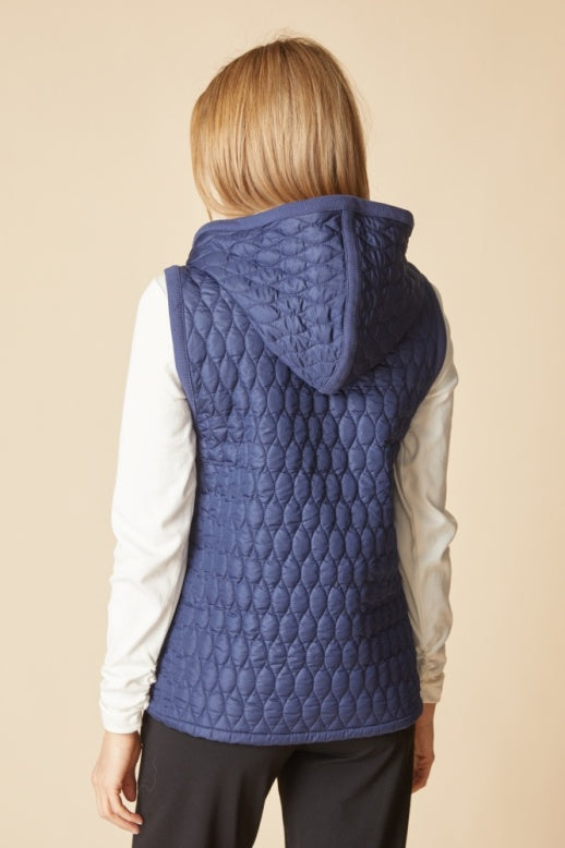 Habitat Dbl Faced Quilts Zip Vest - 22918 - NAVY