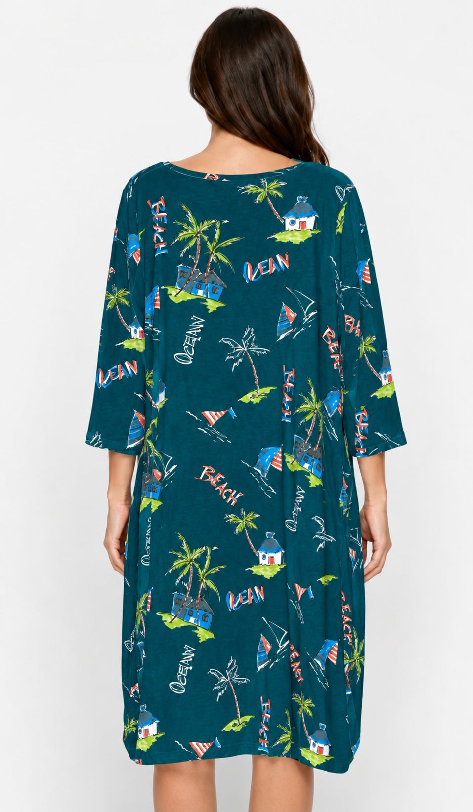Prairie Cotton by CMC Printed Tulip Dress - OC956/P - JERSEY OCEAN CARIBE