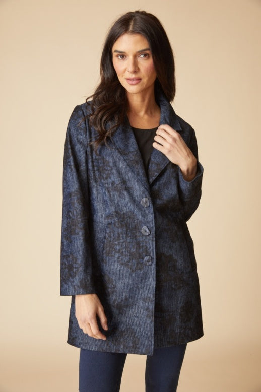 Habitat Lux Cord Paris Car Coat - 47427 - NAVY