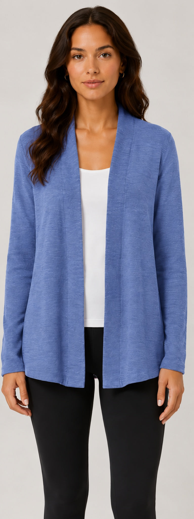 Prairie Cotton by CMC Slub French Terry Open Cardigan - SB595