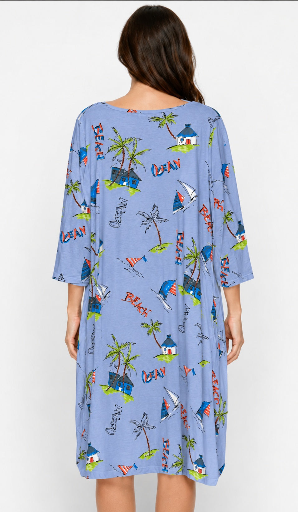 Prairie Cotton by CMC Printed Tulip Dress - OC956/P - JERSEY OCEAN CARIBE