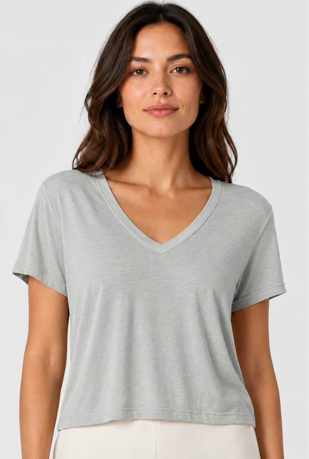 Prairie Cotton by CMC Prairie Lux Relaxed V-Neck Top - LX165