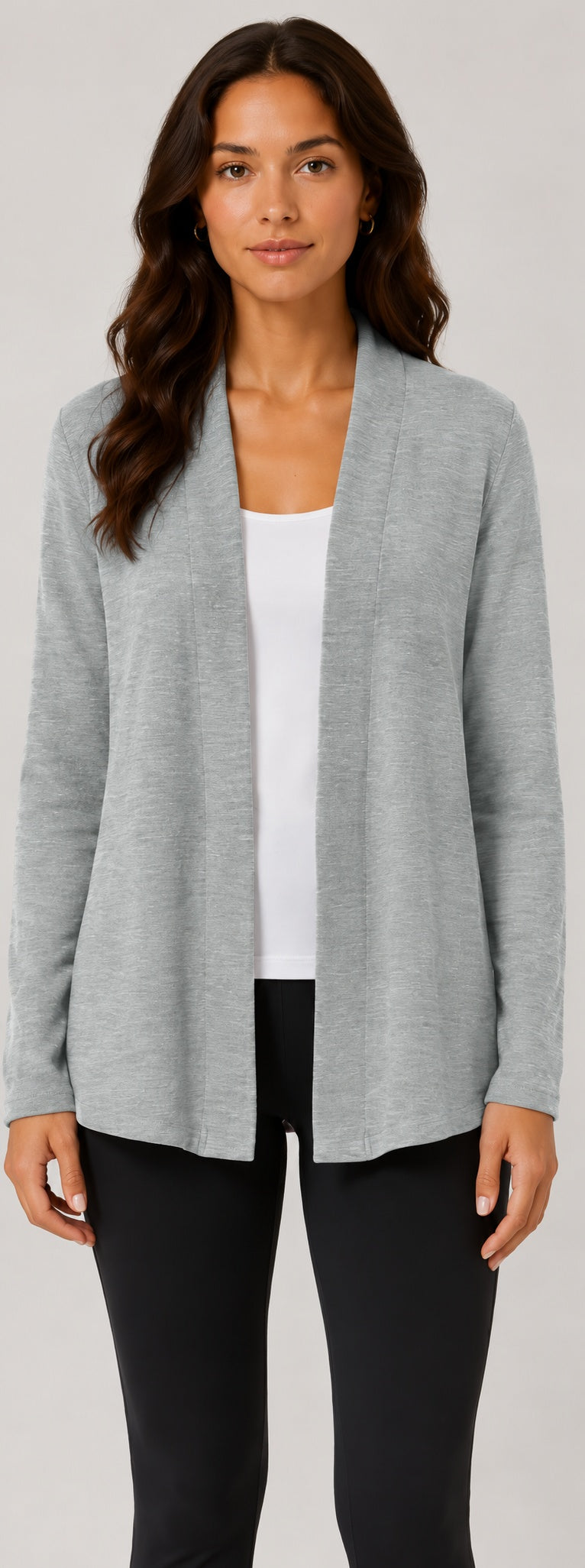 Prairie Cotton by CMC Slub French Terry Open Cardigan - SB595