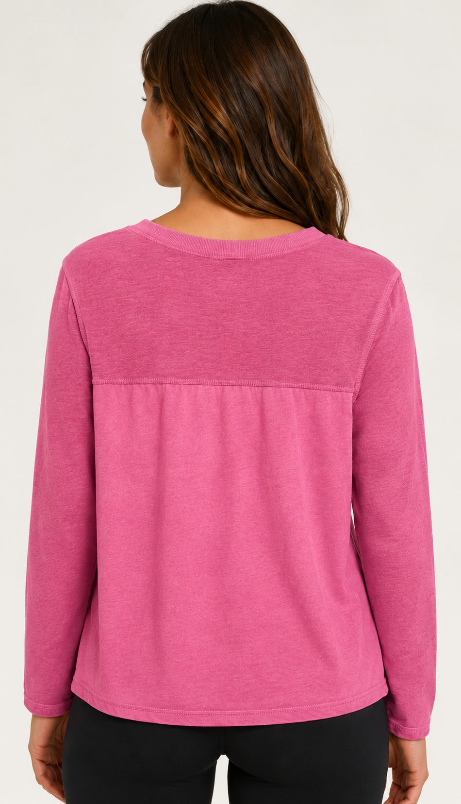 Prairie Cotton by CMC Heather Stretch Terry Contrast Crew Sweatshirt - HST706