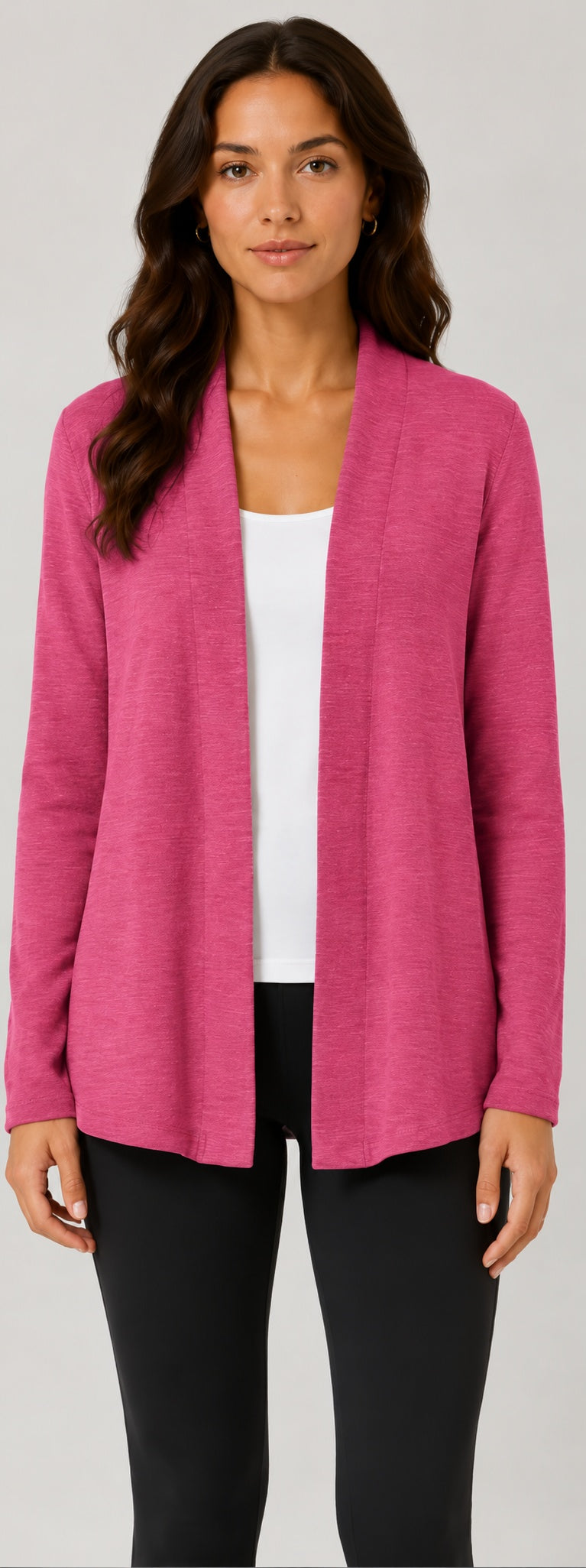 Prairie Cotton by CMC Slub French Terry Open Cardigan - SB595