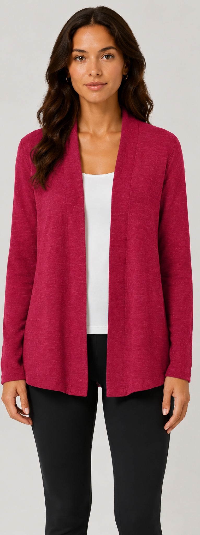 Prairie Cotton by CMC Slub French Terry Open Cardigan - SB595