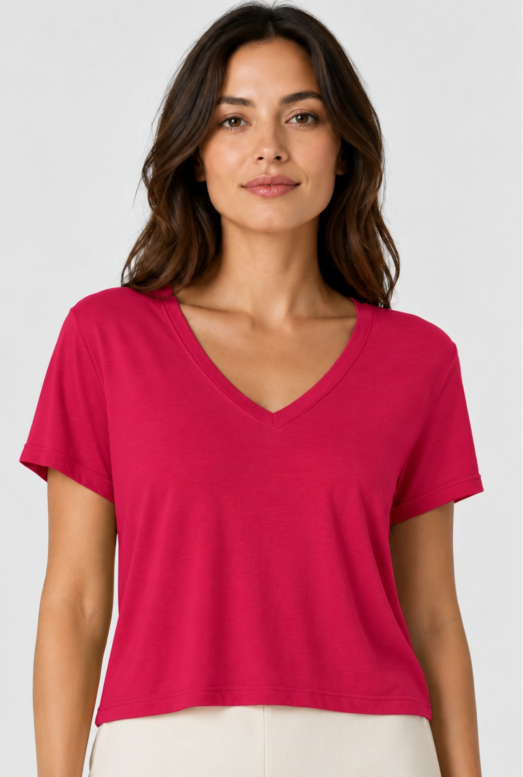 Prairie Cotton by CMC Prairie Lux Relaxed V-Neck Top - LX165