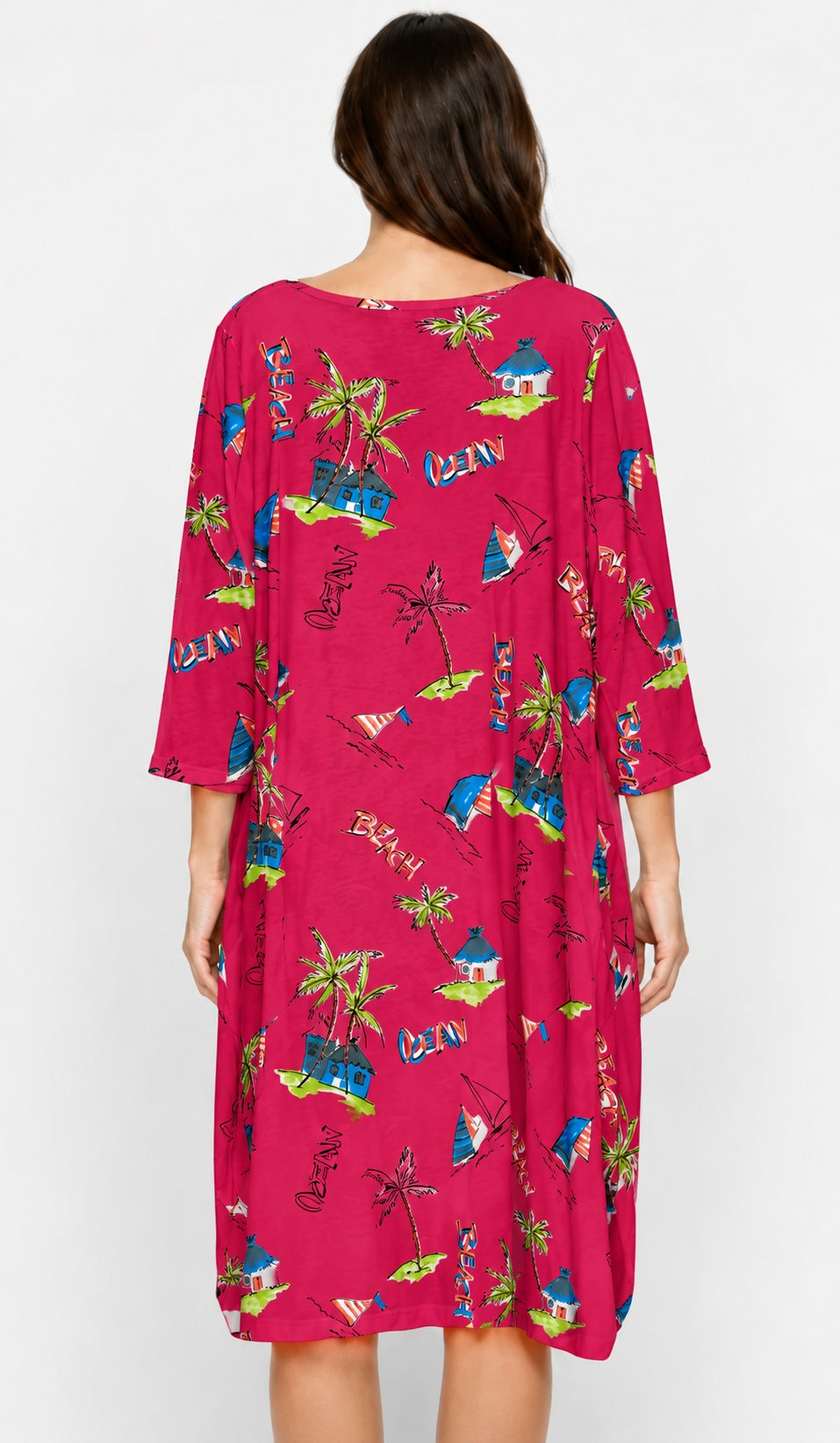 Prairie Cotton by CMC Printed Tulip Dress - OC956/P - JERSEY OCEAN CARIBE