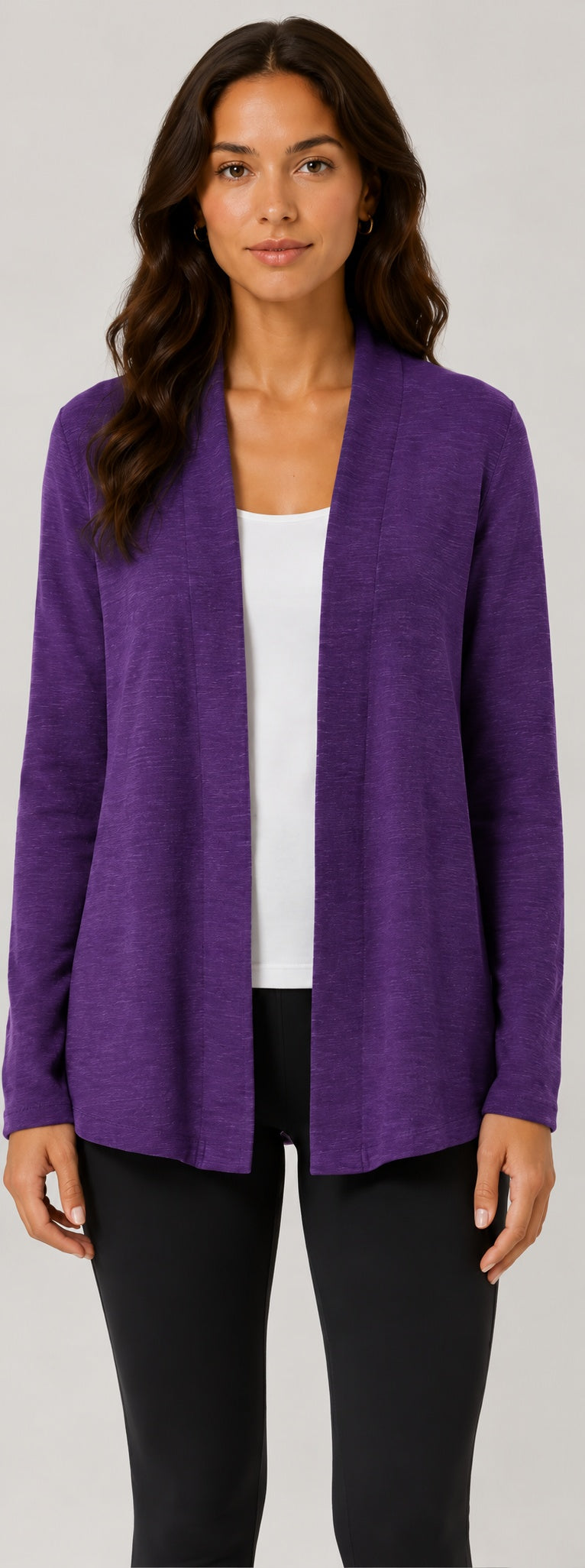 Prairie Cotton by CMC Slub French Terry Open Cardigan - SB595