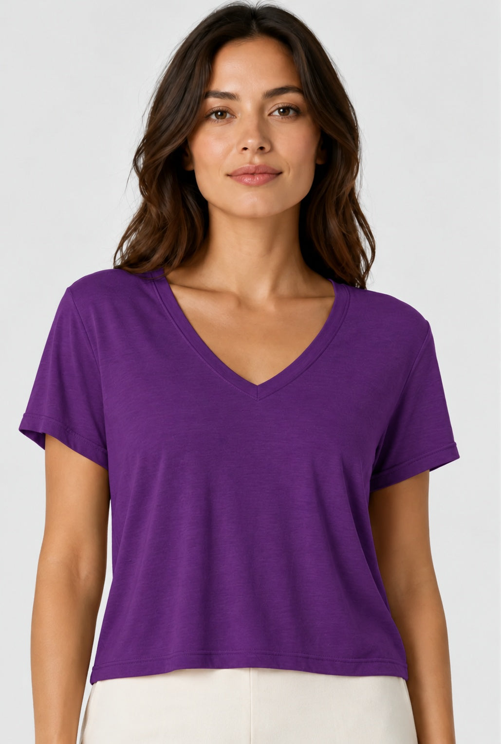 Prairie Cotton by CMC Prairie Lux Relaxed V-Neck Top - LX165