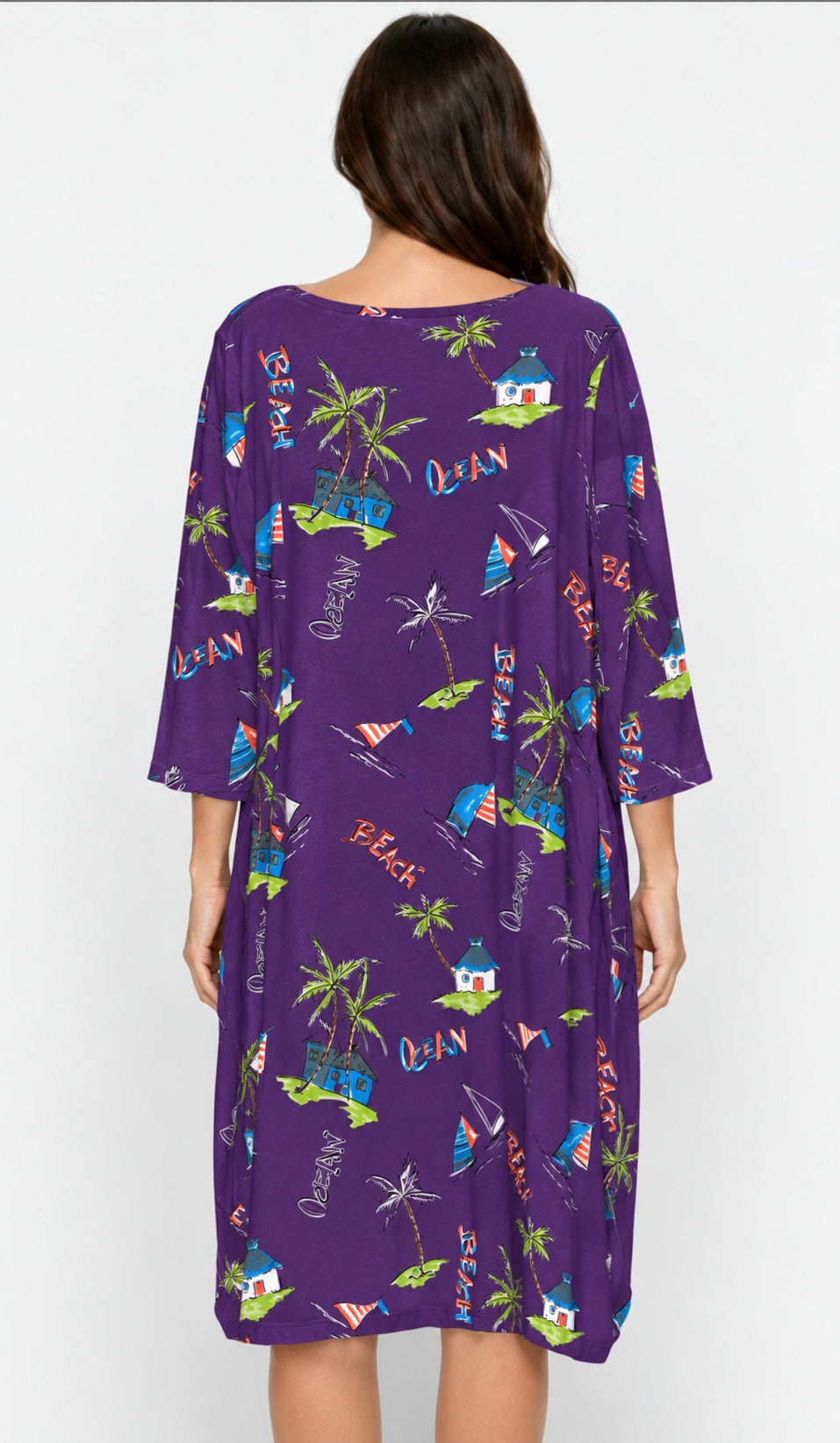 Prairie Cotton by CMC Printed Tulip Dress - OC956/P - JERSEY OCEAN CARIBE