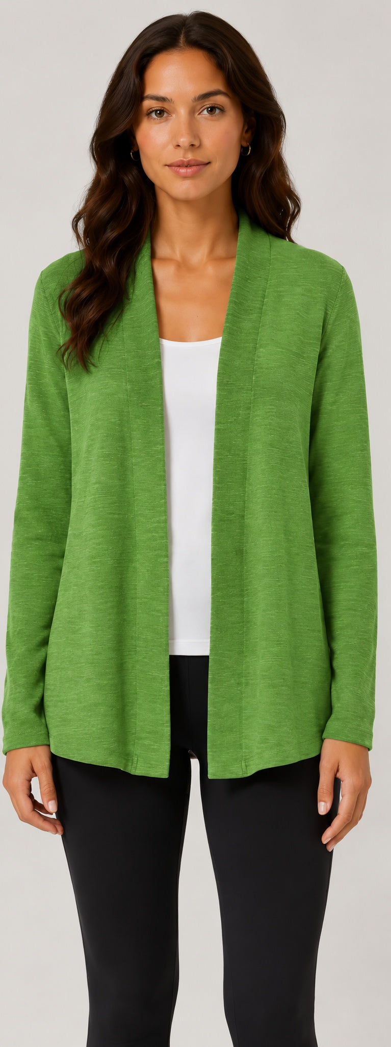 Prairie Cotton by CMC Slub French Terry Open Cardigan - SB595