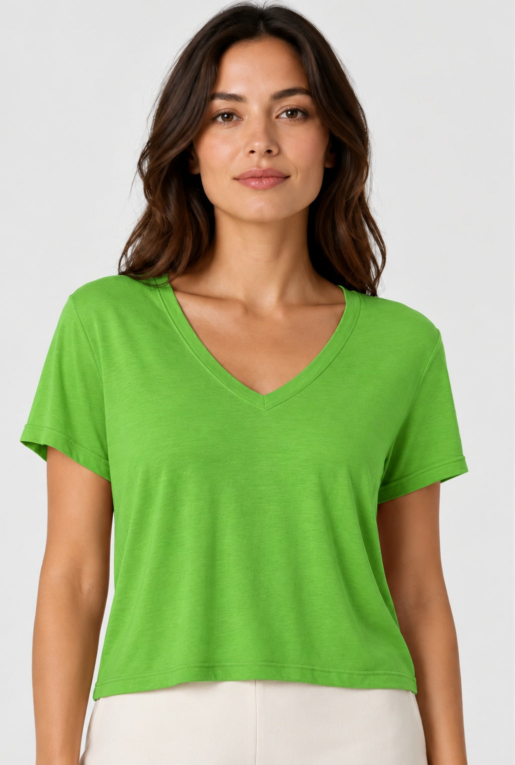 Prairie Cotton by CMC Prairie Lux Relaxed V-Neck Top - LX165