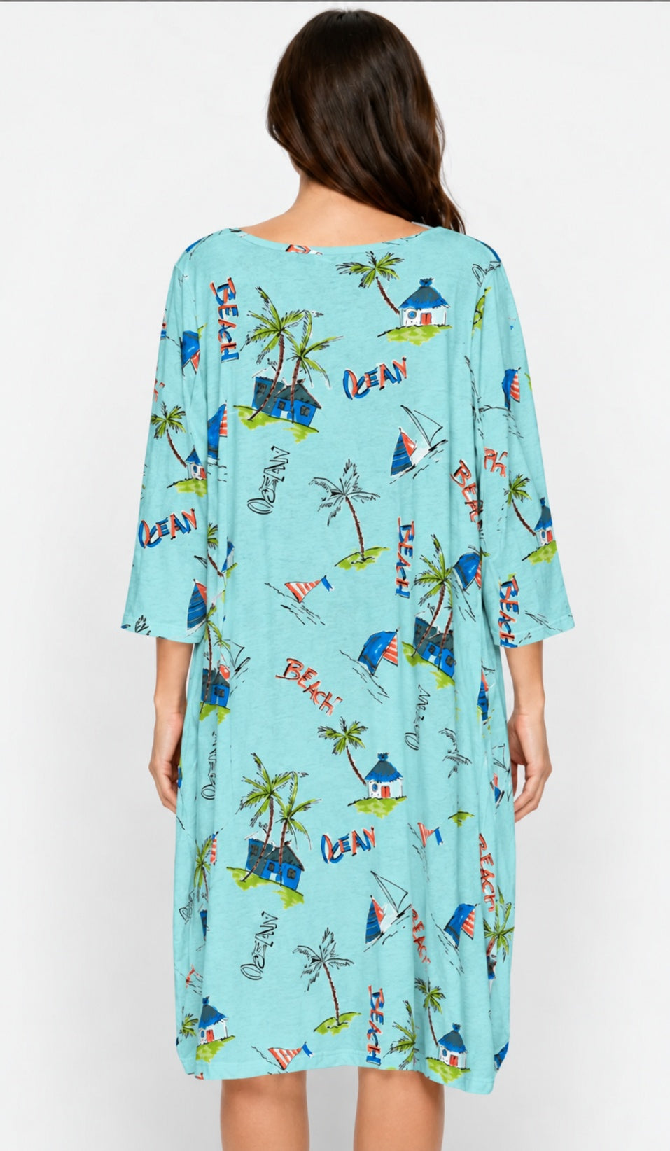 Prairie Cotton by CMC Printed Tulip Dress - OC956/P - JERSEY OCEAN CARIBE