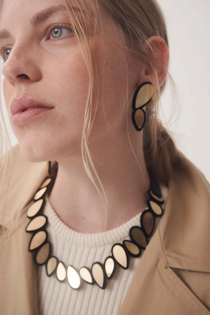 ISKIN SISTERS Raindrop Necklace Round - RD01GD01-JN - GOLD
