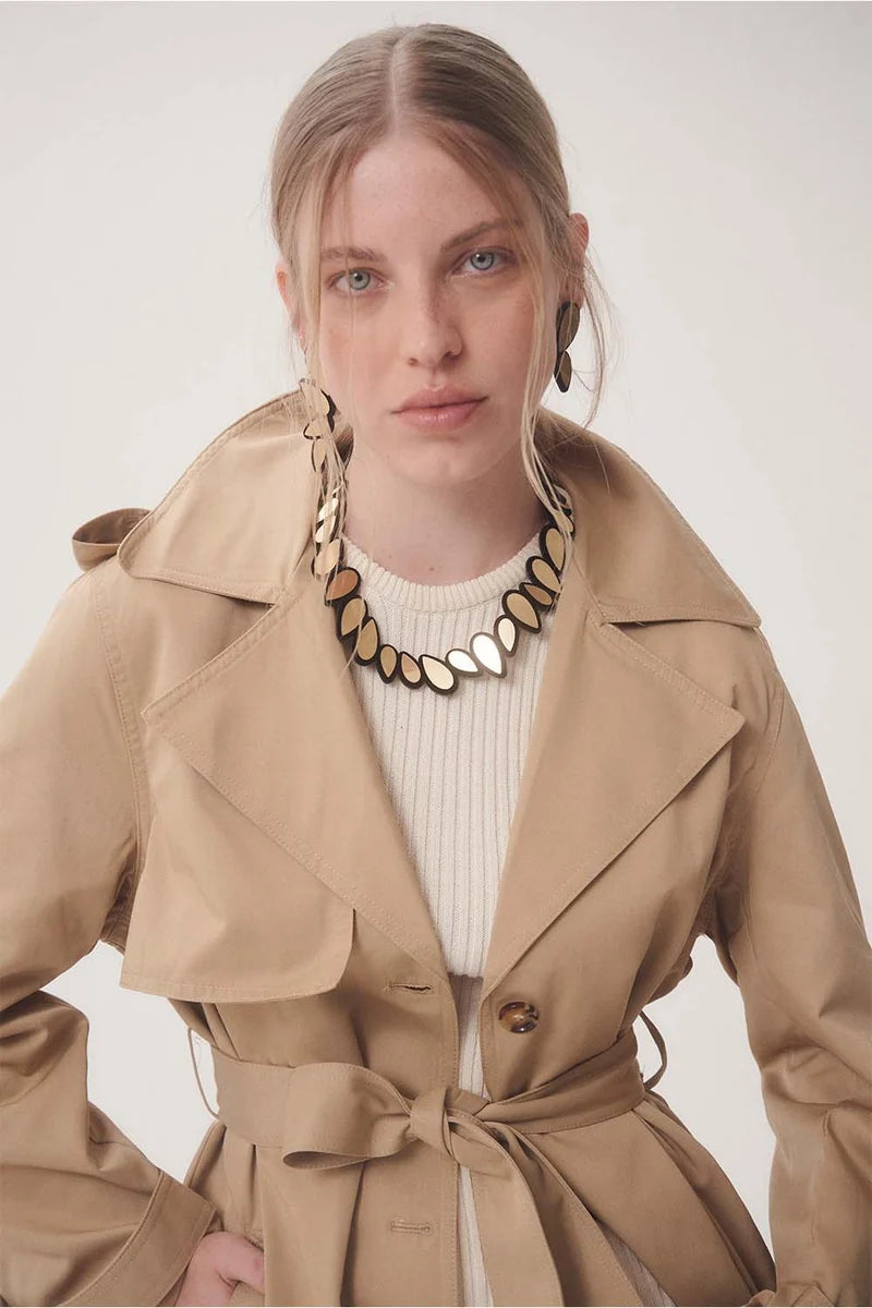 ISKIN SISTERS Raindrop Necklace Round - RD01GD01-JN - GOLD