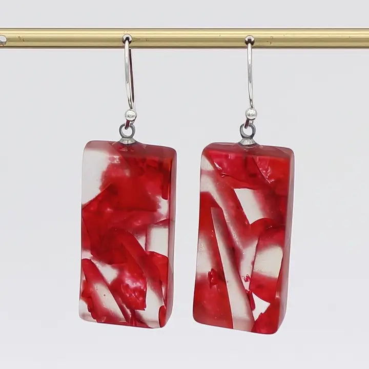 SYLCA Red Vega Earrings - LS23E09 - RED
