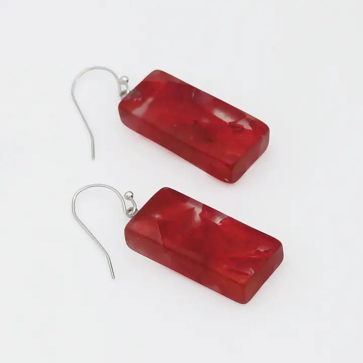 SYLCA Red Vega Earrings - LS23E09 - RED