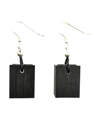 CHRISTINA BRAMPTI EARRINGS - CB-CUBIC S1499D - 1 CUBE - BLACK