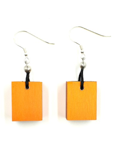 CHRISTINA BRAMPTI EARRINGS - CB-CUBIC S1499H - 1 CUBE - ORANGE