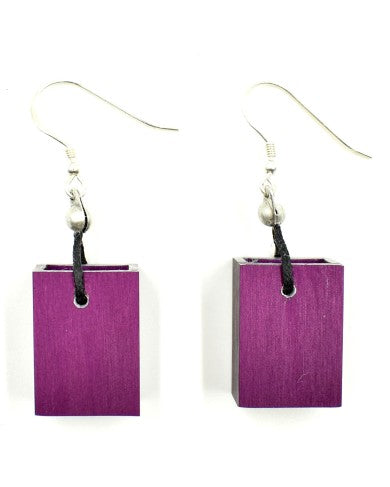 CHRISTINA BRAMPTI EARRINGS - CB-CUBIC S1499K - 1 CUBE - PURPLE