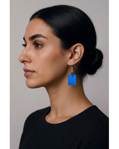 CHRISTINA BRAMPTI EARRING - CB-CUBIC S1499C - 1 CUBE - BLUE
