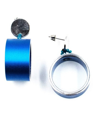 CHRISTINA BRAMPTI EARRINGS - CB-MET S1552F COBALT