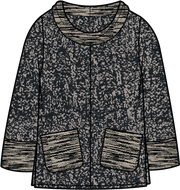 Habitat Scramble Stitch Relaxed Cowl Tunic - 82013 - WILLOW