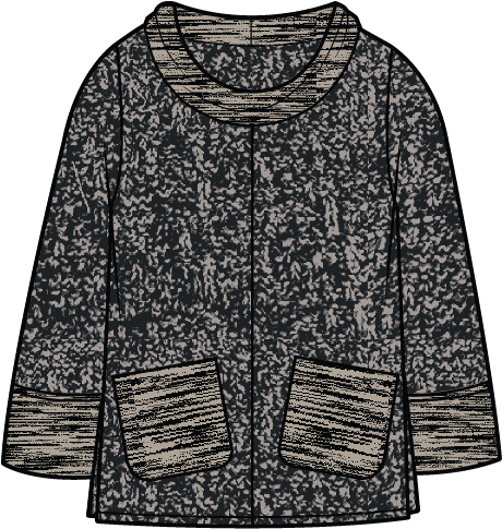 Habitat Scramble Stitch Relaxed Cowl Tunic - 82013 - WILLOW