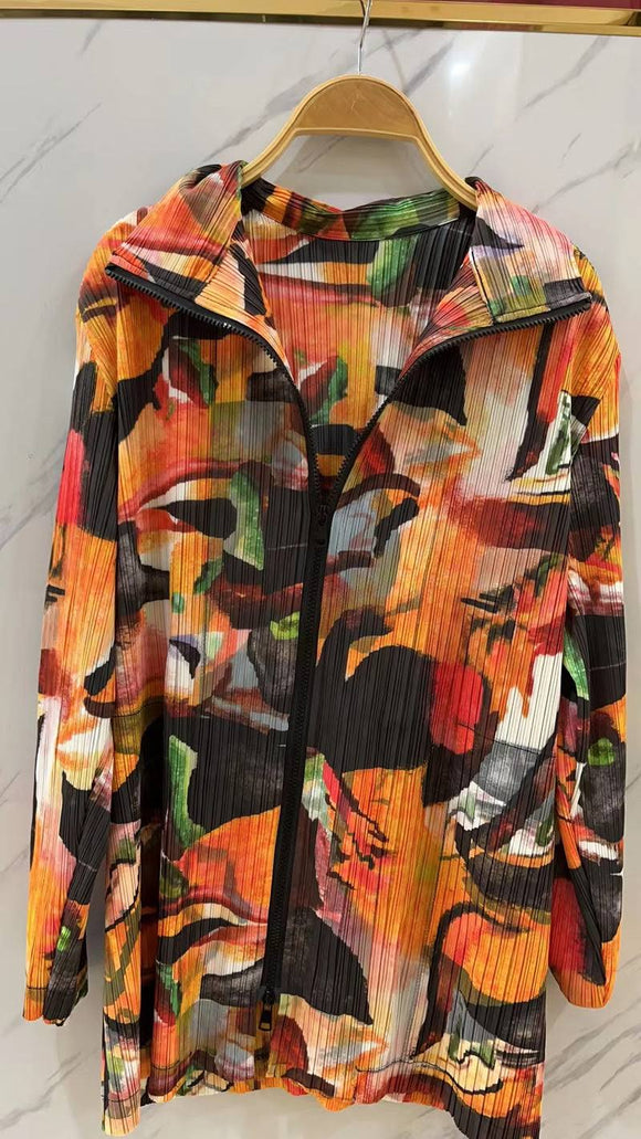 Vanite Couture Jacket - 88096 - ORANGE MULTI