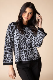 Habitat Seeing Spots Feline Fine Pullover - 88501 - SLATE