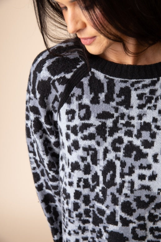Habitat Seeing Spots Feline Fine Pullover - 88501 - SLATE