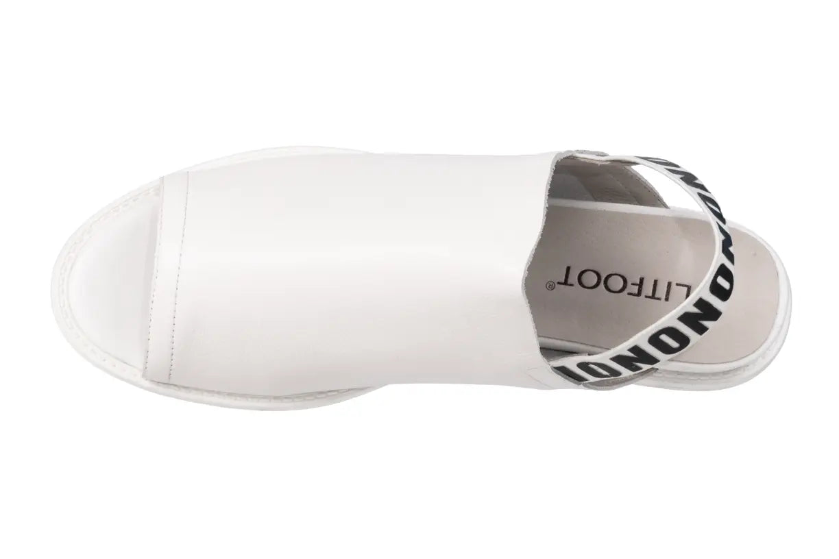 LitFoot Open Toe Slipper - WHITE