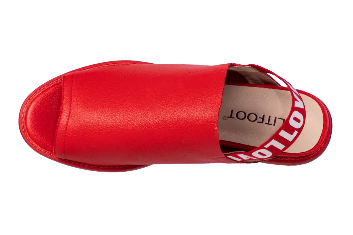 LitFoot Open Toe Slipper - RED