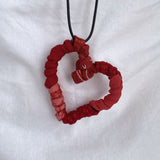 FICKLESTICKS Twisted Heart Necklace - REDS