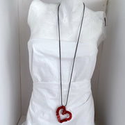 FICKLESTICKS Twisted Heart Necklace - REDS