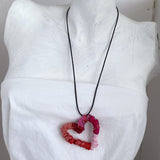 FICKLESTICKS Twisted Heart Necklace - PINKS